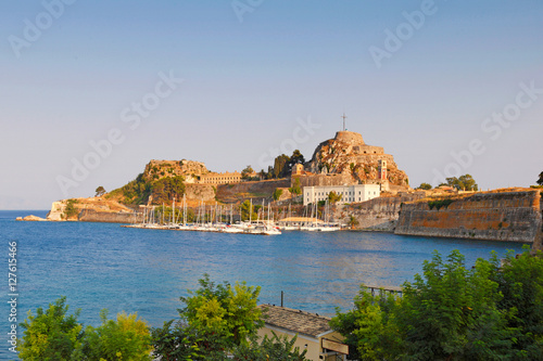 The sailing club in old fortress of Corfu, Greece