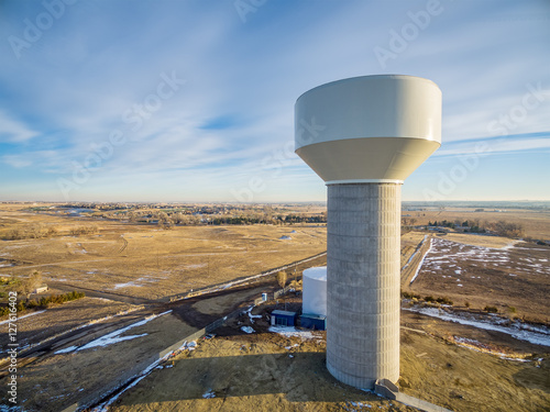 water tower aerial view photo