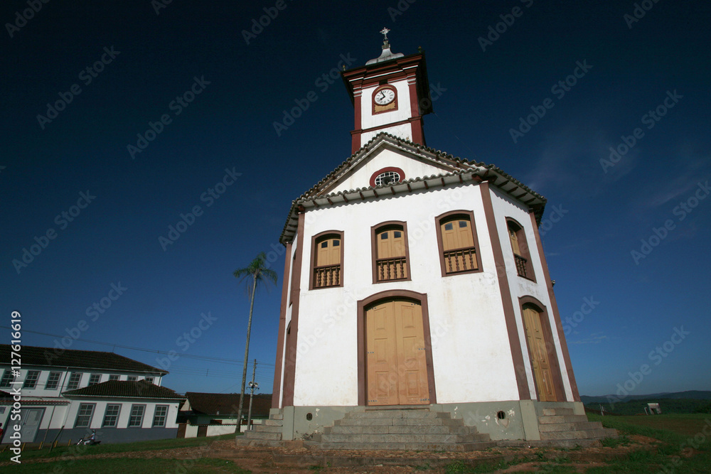 colonial church in serro, minas gerais, brazil