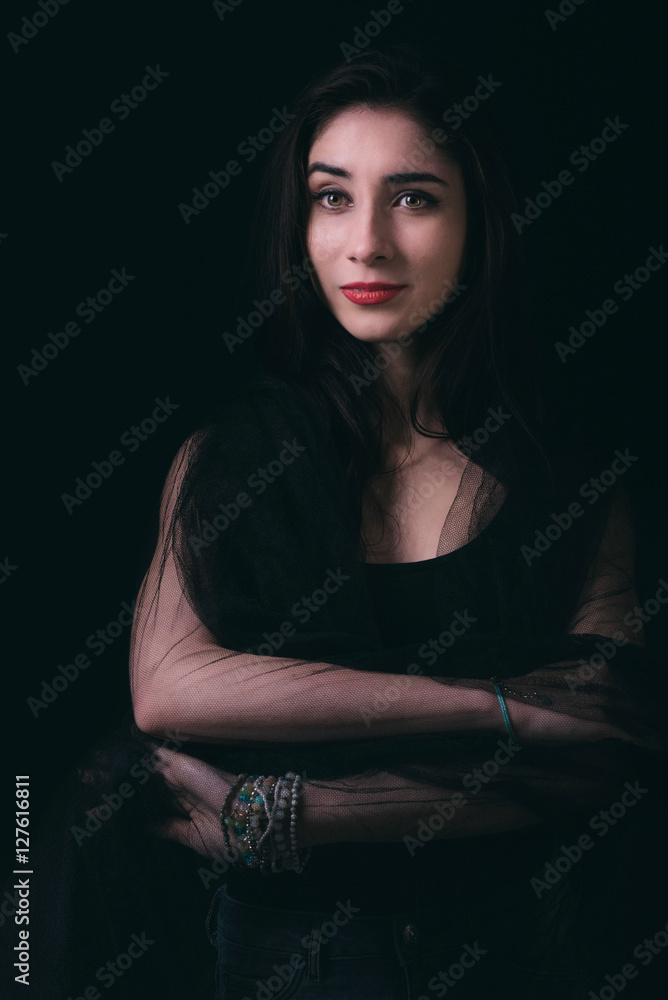 Beautiful young woman portrait Beautiful young woman portrait