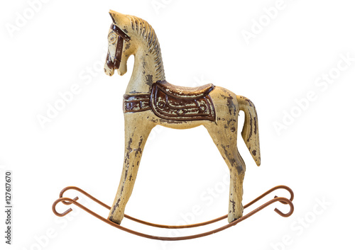 Schaukelpferd Holzpferd antik altes traditionell spielzeug Trödelmarkt vintage design antiquarisch free object Spielzeugpferd Spielzeug Weihnachtsdeko Weihnachtsdekoration Freigestellt Wooden Horse photo