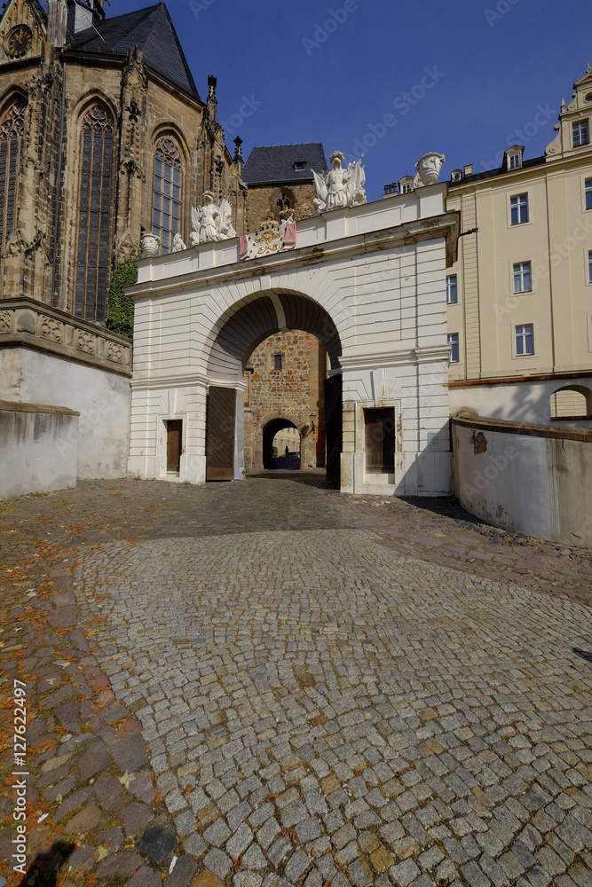 Fototapeta premium Altenburger Residenzschlossin der Skatstadt Altenburg, Thüringen, Deutschland