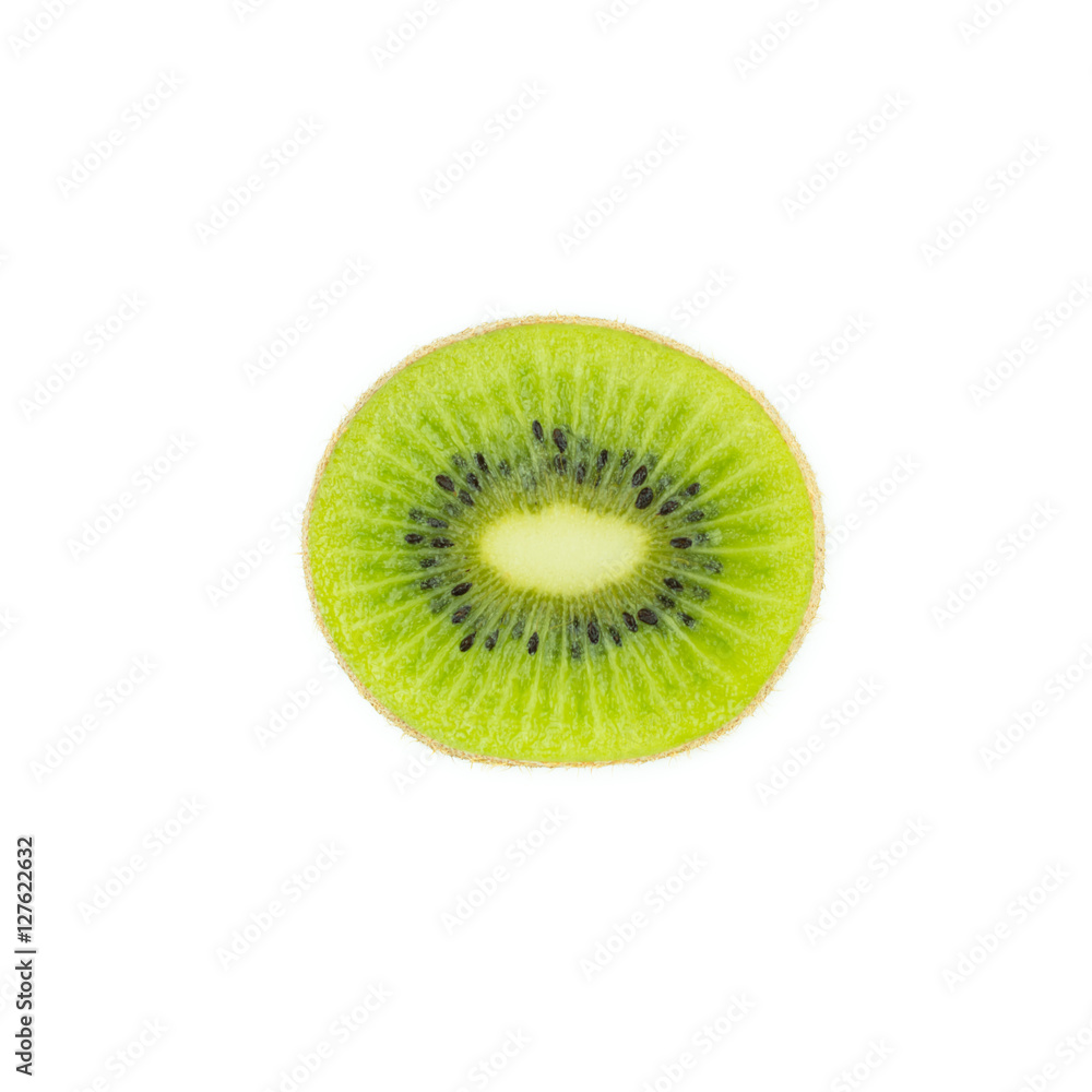 kiwi fruit and his sliced segments isolated on white background kiwi fruit and his sliced segments isolated on white background