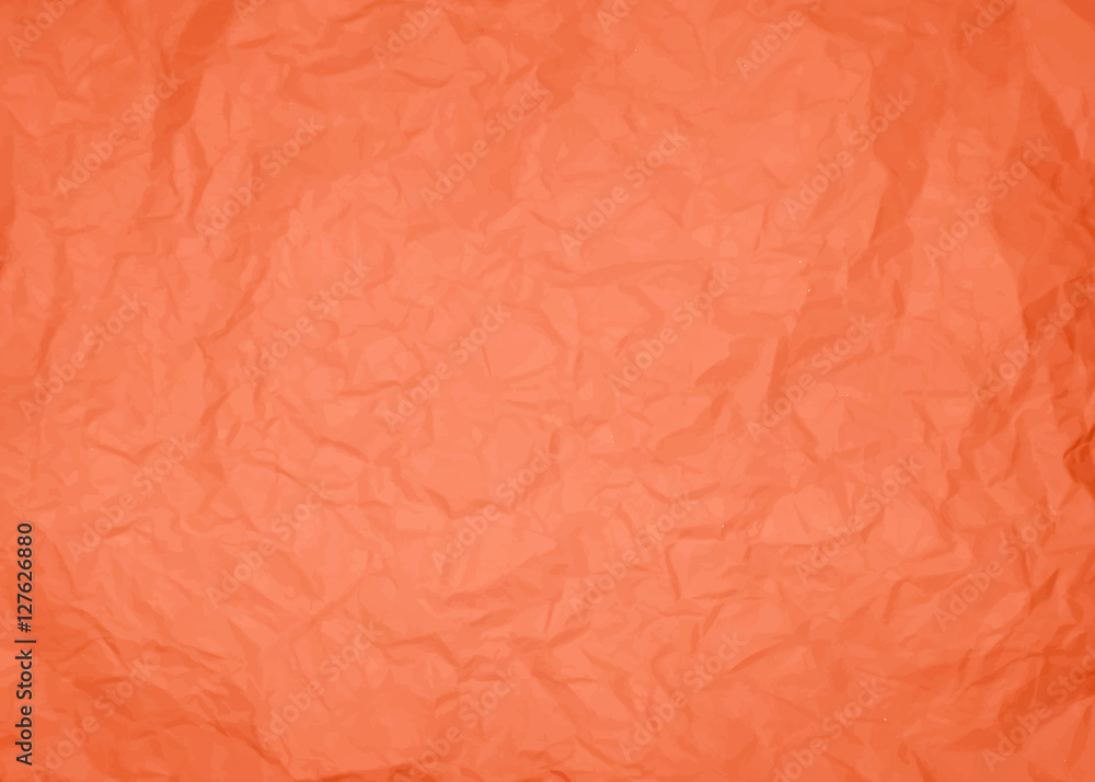 Red crumpled paper background, grunge texture. Vector illustration Red crumpled paper background, grunge texture. Vector illustration