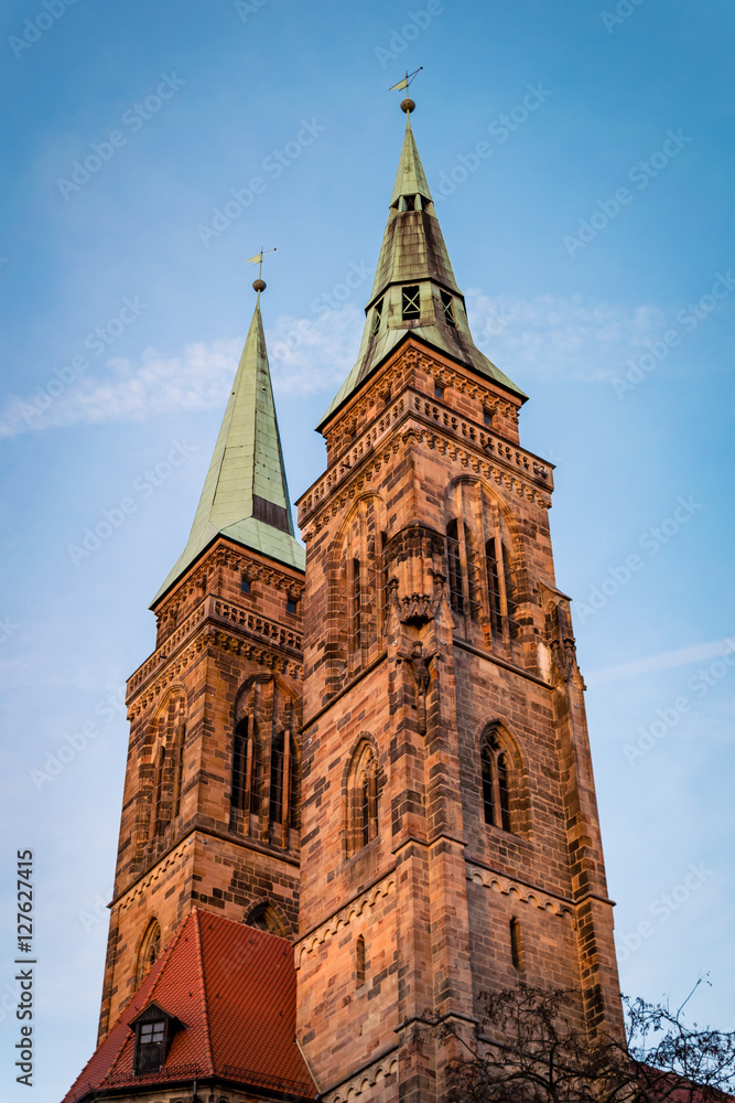 Fototapeta premium Nuremberg Steeples of Saint Sebald