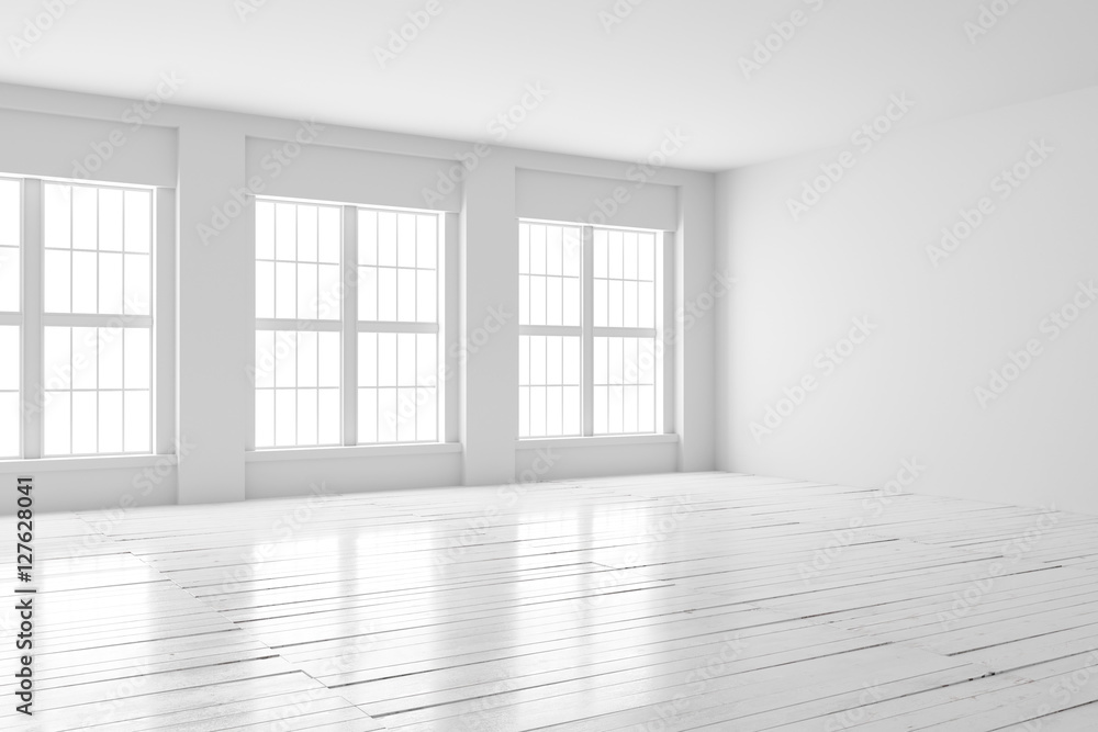 Obraz premium White room interior mock up