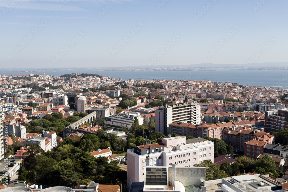 Panomaric view over Lisbon