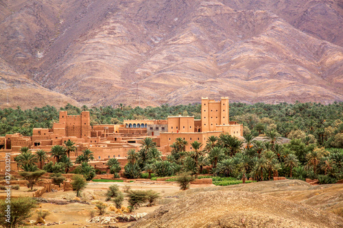 Village in the Draa Valley in Morocco