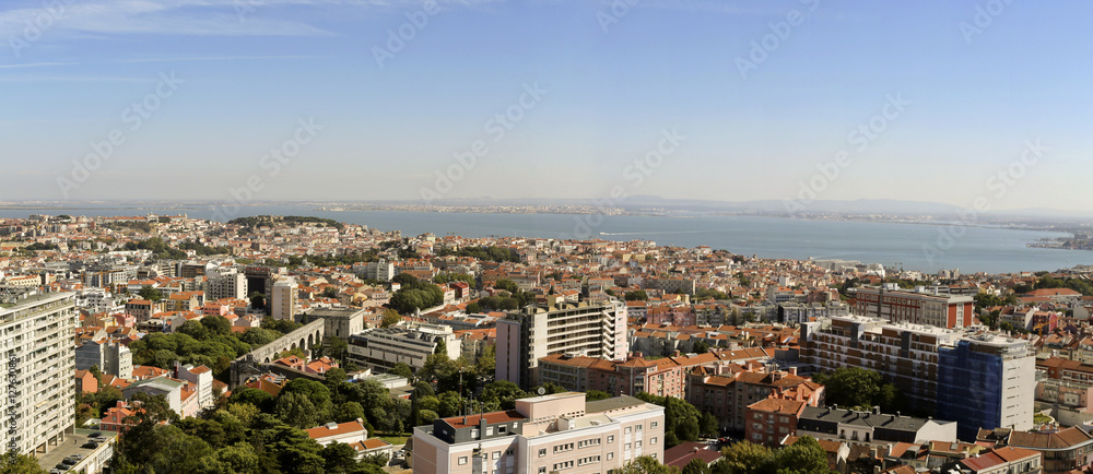 Panomaric view over Lisbon
