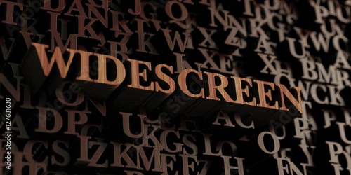 Widescreen - Wooden 3D rendered letters/message. Can be used for an online banner ad or a print postcard.