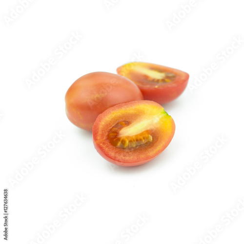 Tomato isolated on white.