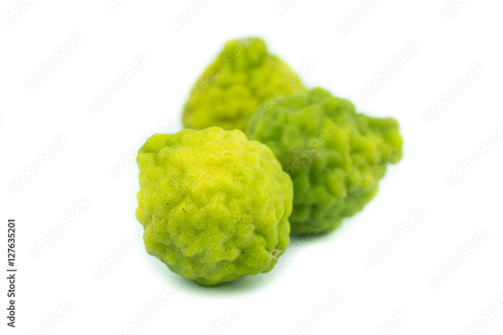 Fototapeta premium Bergamot fruit, Bergamot isolated on white background.
