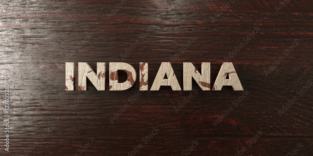 Indiana - grungy wooden headline on Maple - 3D rendered royalty free stock image. This image can be used for an online website banner ad or a print postcard. Indiana - grungy wooden headline on Maple - 3D rendered royalty free stock image. This image can be used for an online website banner ad or a print postcard.