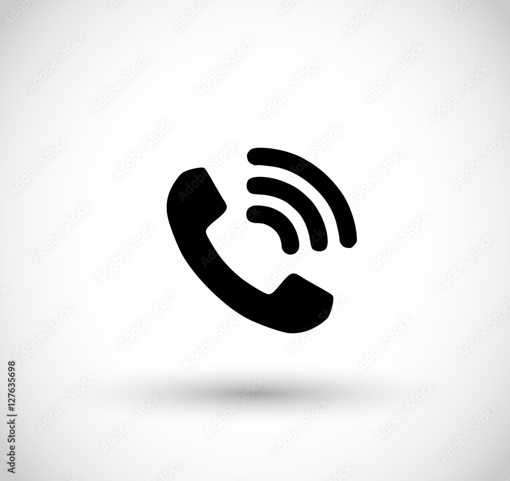 Telephone ringing icon vector Telephone ringing icon vector