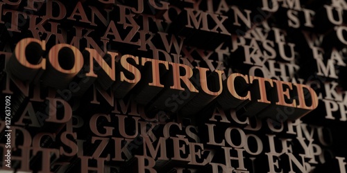 Constructed - Wooden 3D rendered letters/message. Can be used for an online banner ad or a print postcard.