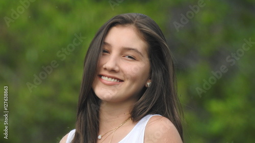 Pretty Smiling Teen Girl