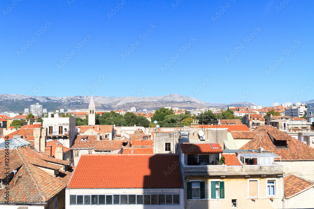 Split view from the curch tower. Unesco world heritage site Split view from the curch tower. Unesco world heritage site