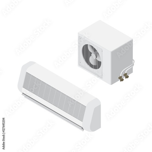 air conditioner Isometric Vector Illustration