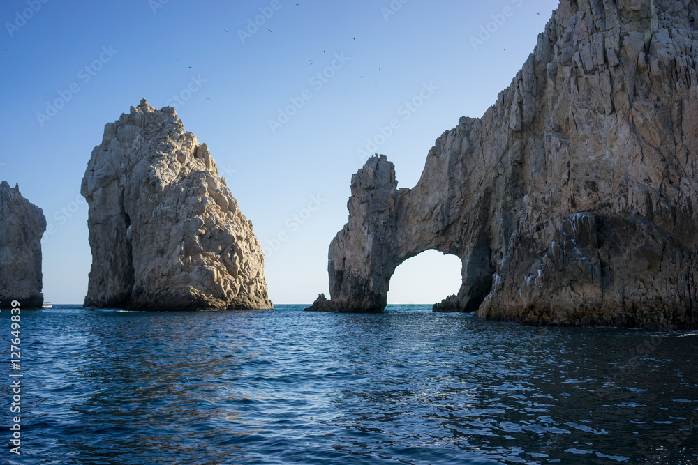 Rock Formations around the Arch in Cabo San Lucas, Mexico.