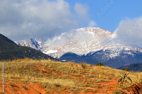 Snow Capped Pikes Peak Colorado