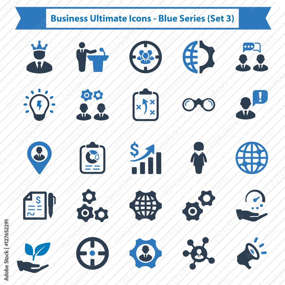 Business Ultimate Icons - Blue Series (Set 3)