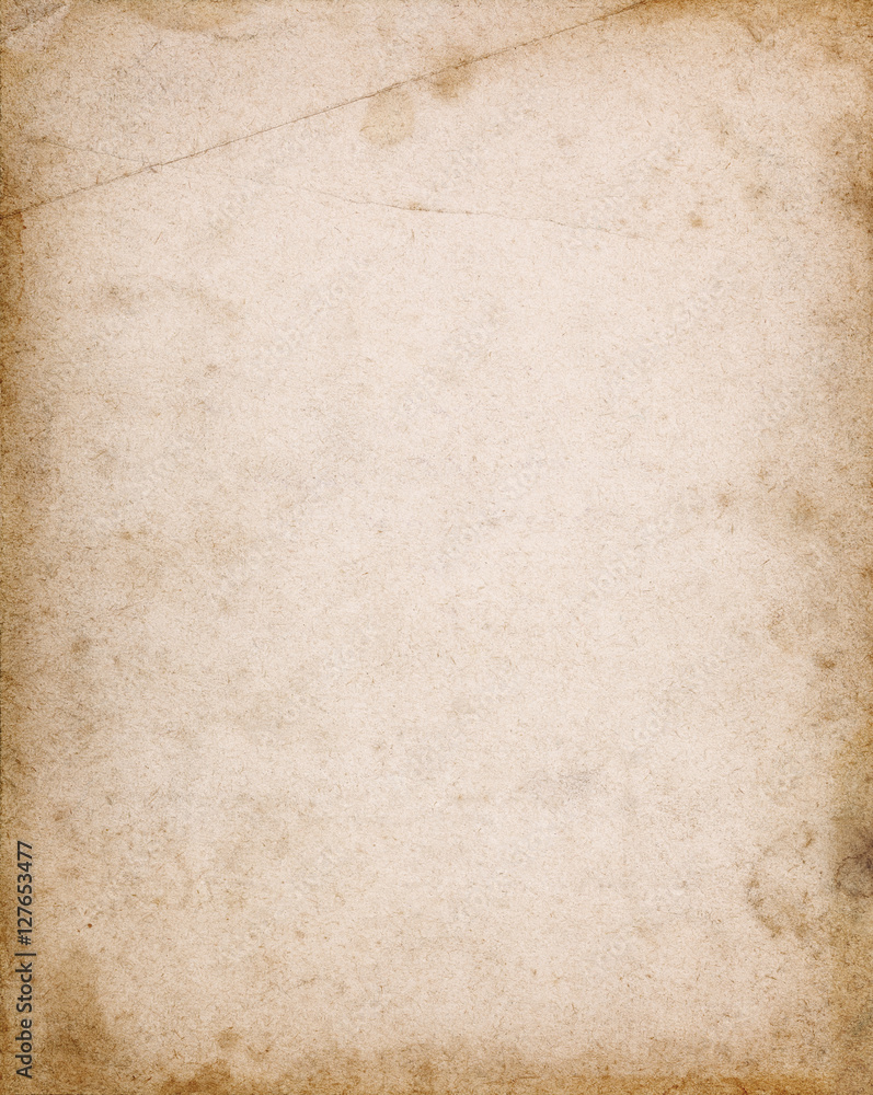 Notebook cover page with stains and dark borders Notebook cover page with stains and dark borders