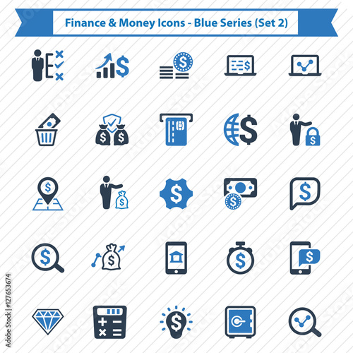 Finance & Money Icons - Blue Series (Set 2)