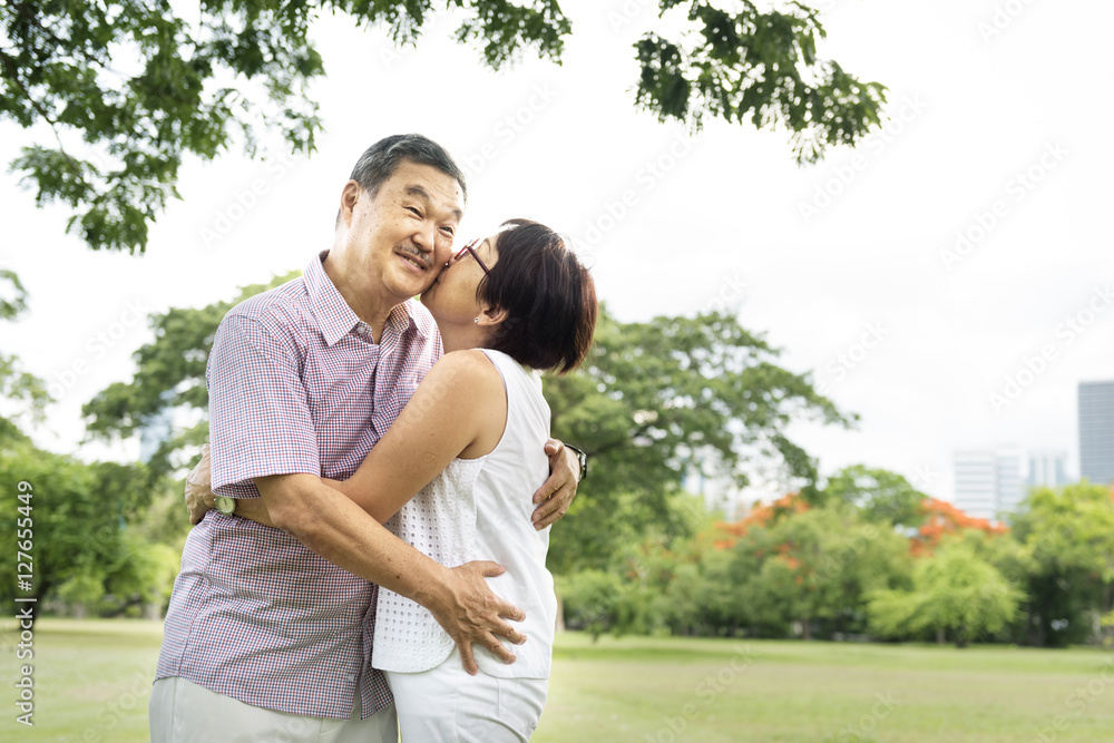 Senior Couple Leisure Outside Concept Senior Couple Leisure Outside Concept