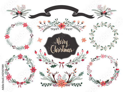 Christmas wreath and floral arrangements collection