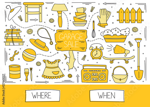 Garage sale elements