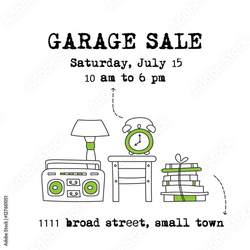 Garage sale banner