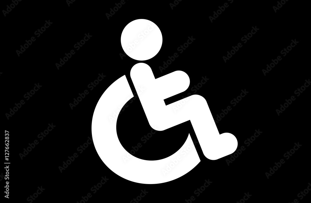 Handicaped icon. Handicaped icon.