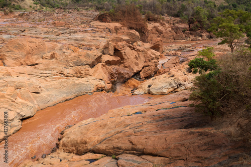 Rapids in the Betsiboka river Madagascar photo