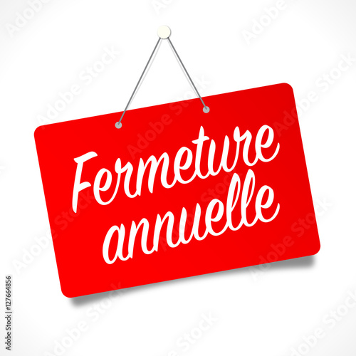Fermeture annuelle