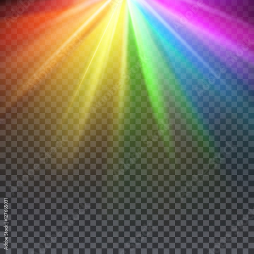 Rainbow glare spectrum with gay pride colors vector illustration photo