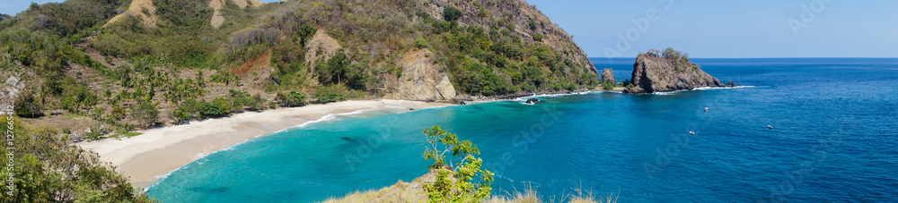 Panorama of Koka beach, Flores, Nusa Tenggara, Indonesia Panorama of Koka beach, Flores, Nusa Tenggara, Indonesia