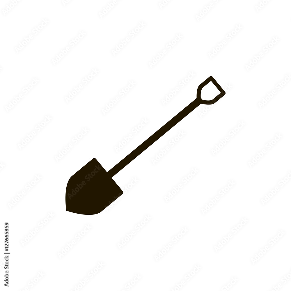 Shovel icon vector