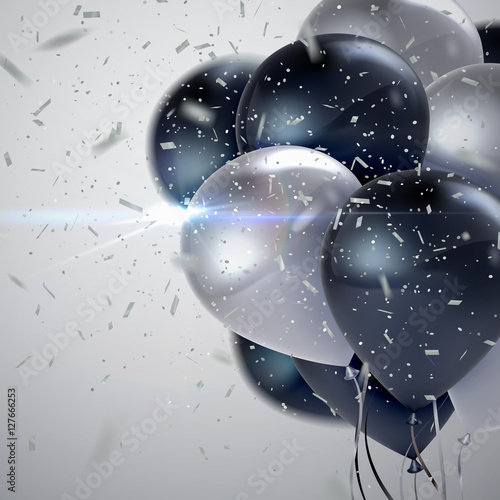 Realistic glossy balloons