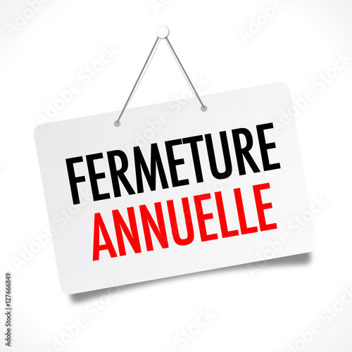 Fermeture annuelle