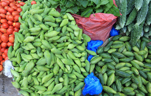 fresh vegetables selling at the street shop