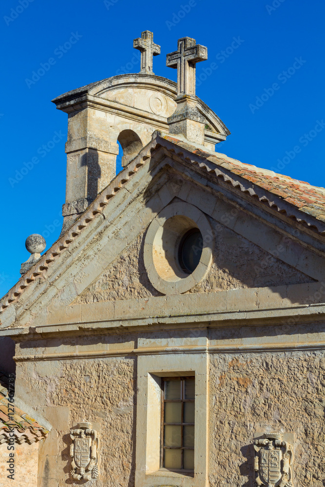Fototapeta premium Bell tower of Old Catholic Church in Spain