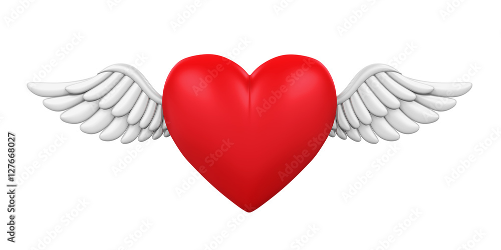 Red Heart with Wings Red Heart with Wings