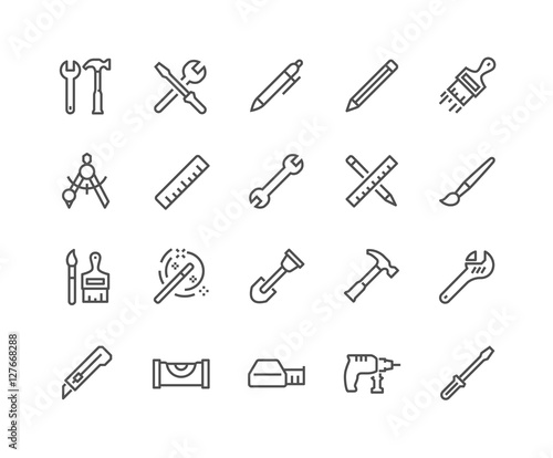 Line Tools Icons