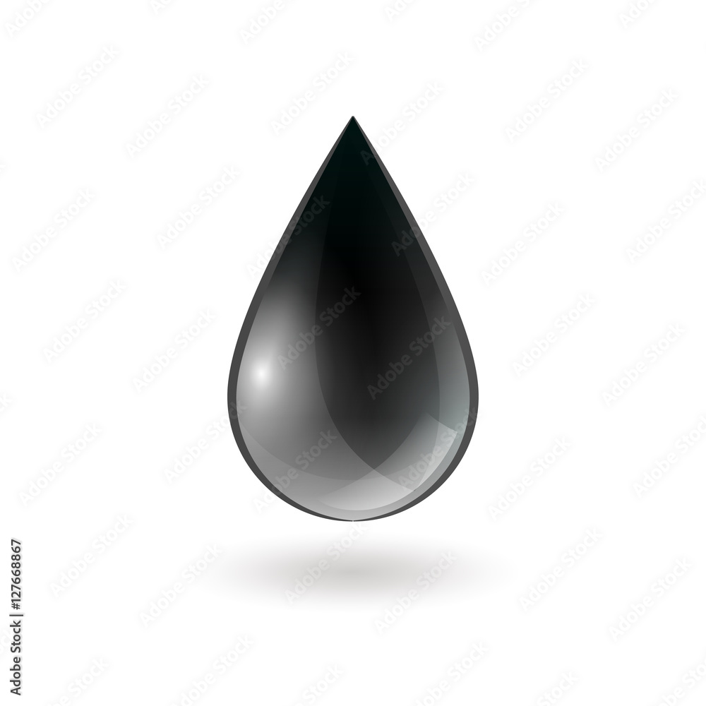 Fototapeta premium Falling Single Oil Drop