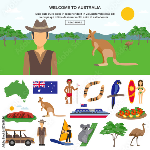 Australia Travel Concept