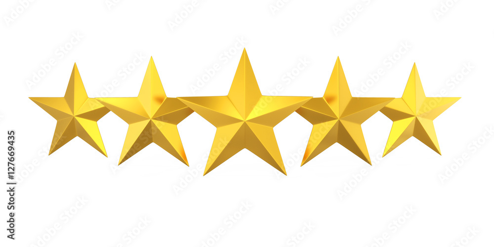 Fototapeta premium Five Golden Stars