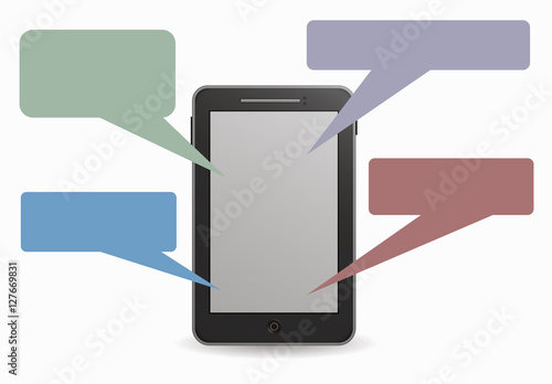 smartphone and messages