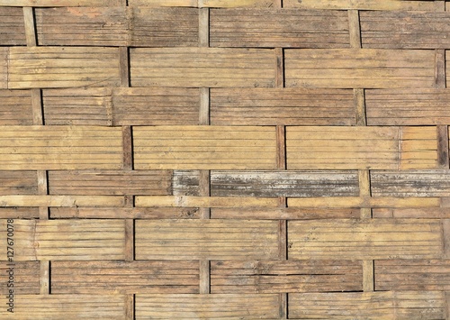 bamboo walls made of bamboo of wisdom by country in Thailand