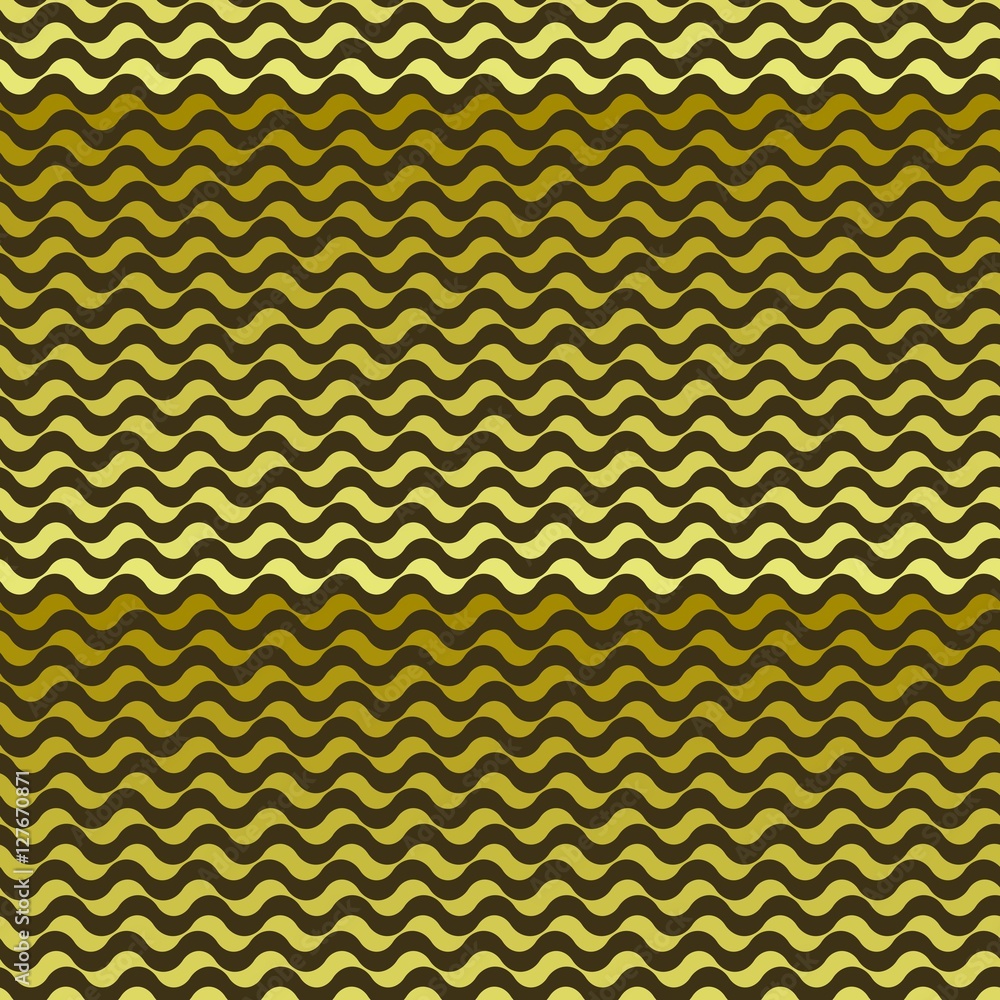 Fototapeta premium Seamless pattern. Golden waves texture