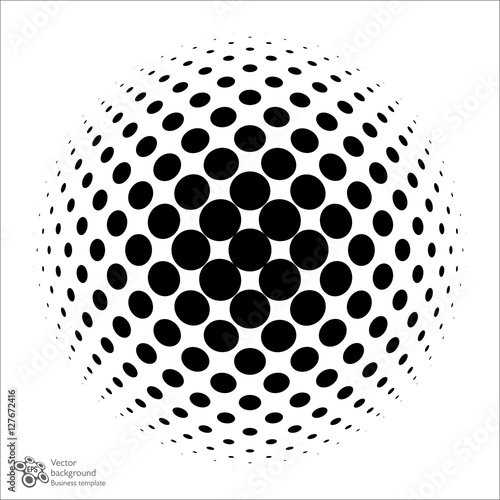 Vector Background #Halftone Circle Pattern 
